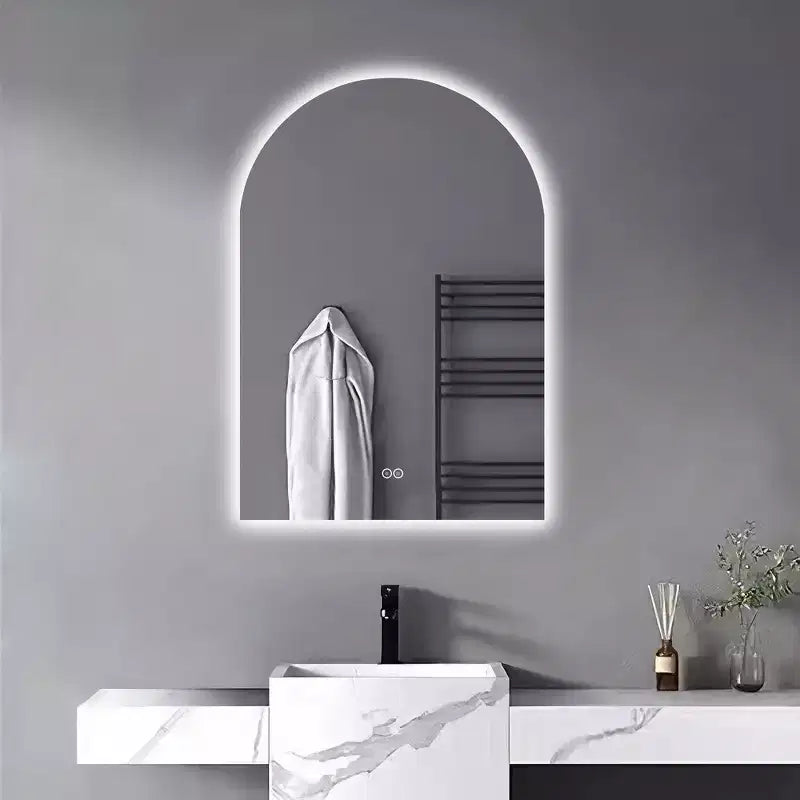 Arch Frameless LED Anti-Fog Dimmable Bathroom Vanity Mirror