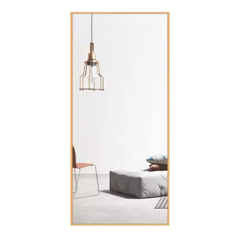71x34 Aluminum Fine Edge Right Angle Rectangle Full Length Mirror - Without Stand