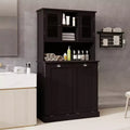 Bathroom Cabinet with Laundry Basket, Tilt Out Laundry Hamper Cabinet, Freestanding Kitchen Pantry Storage Cabinet For Bathroom Living Room