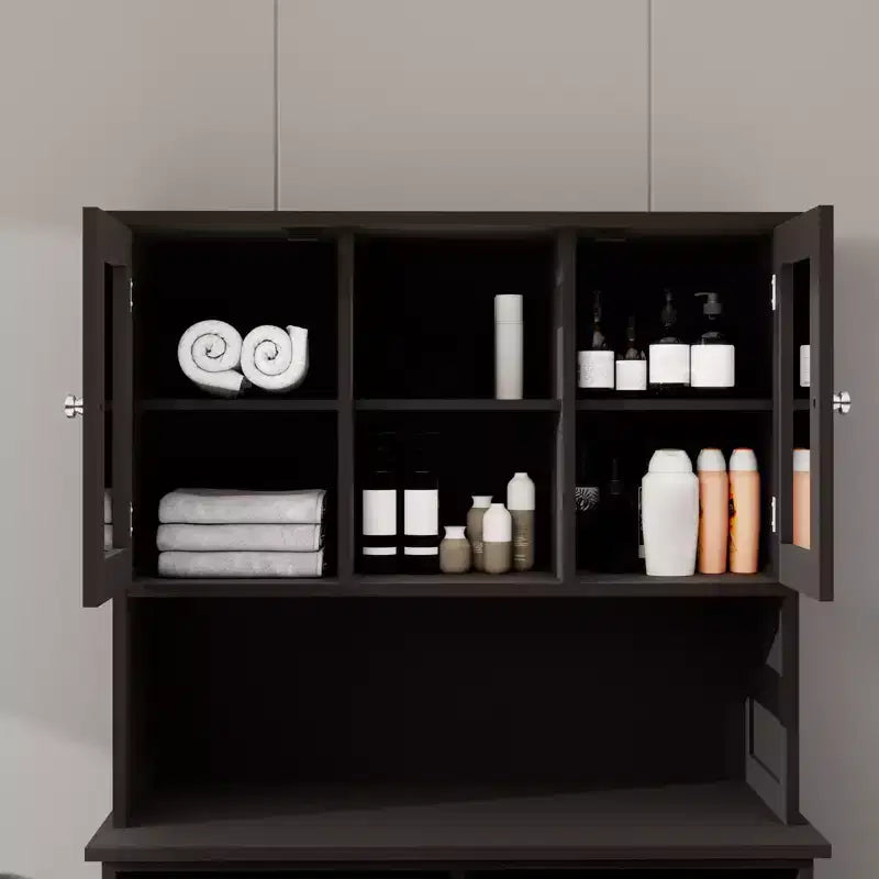 Bathroom Cabinet with Laundry Basket, Tilt Out Laundry Hamper Cabinet, Freestanding Kitchen Pantry Storage Cabinet For Bathroom Living Room