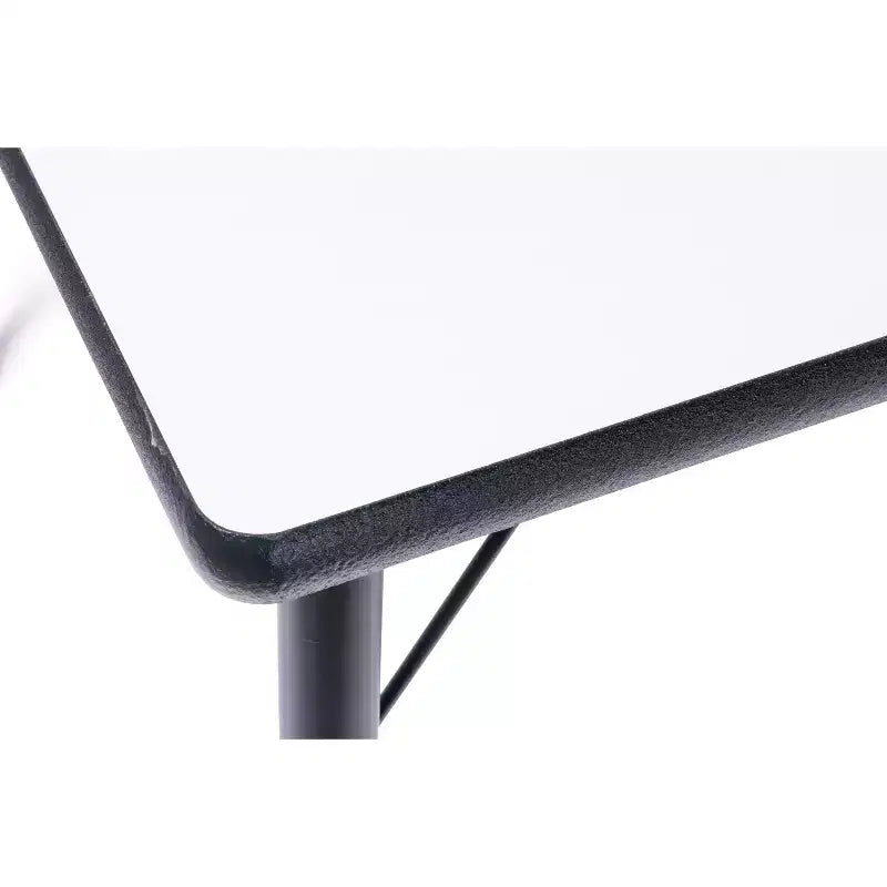 Activity Table & Chair 24x48 Black Sprayed Edge Table with Adjustable Legs and 4 Blue 12 ZUUL Classroom Chairs
