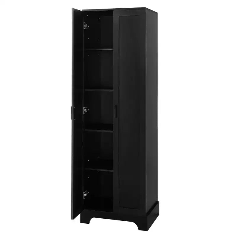 Double Door Bathroom Storage Cabinet with Adjustable Shelf, Verticle Cabinet