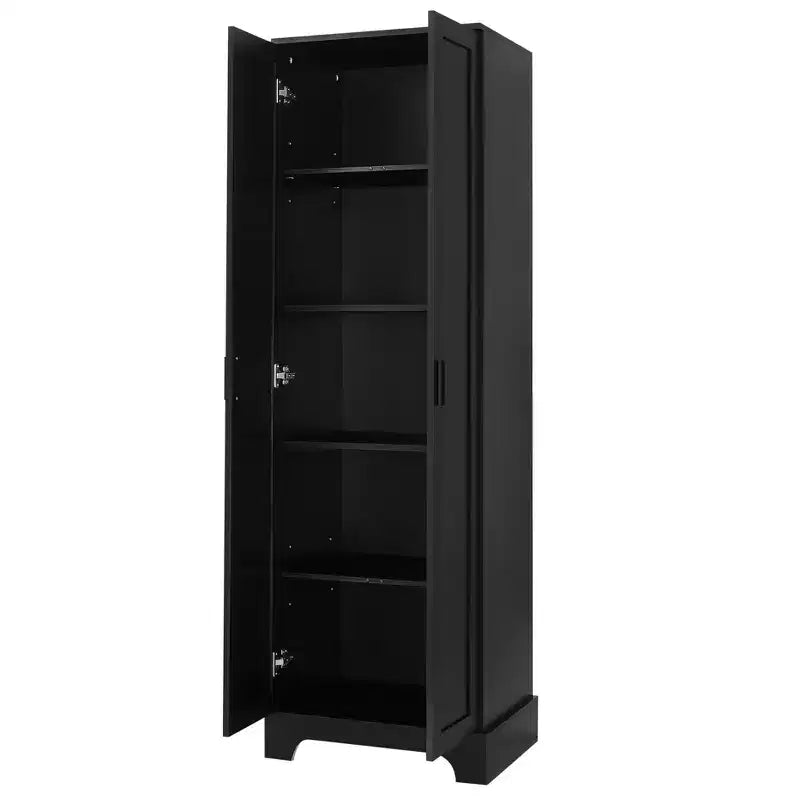 Double Door Bathroom Storage Cabinet with Adjustable Shelf, Verticle Cabinet