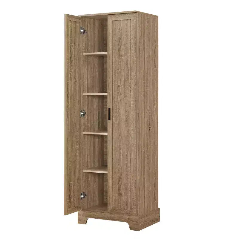 Double Door Bathroom Storage Cabinet with Adjustable Shelf, Verticle Cabinet