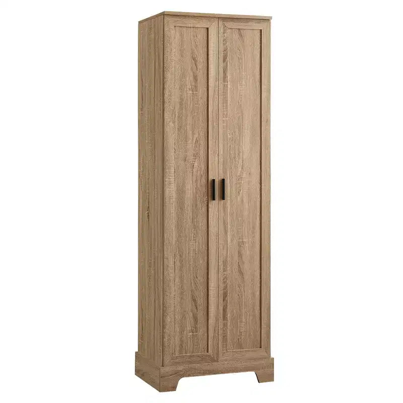 Double Door Bathroom Storage Cabinet with Adjustable Shelf, Verticle Cabinet