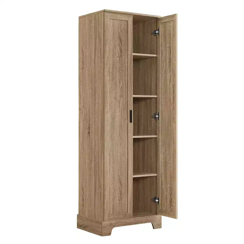 Double Door Bathroom Storage Cabinet with Adjustable Shelf, Verticle Cabinet