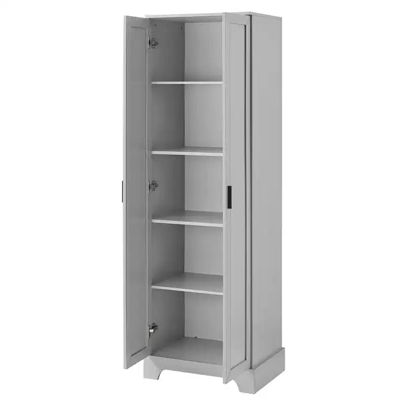 Double Door Bathroom Storage Cabinet with Adjustable Shelf, Verticle Cabinet