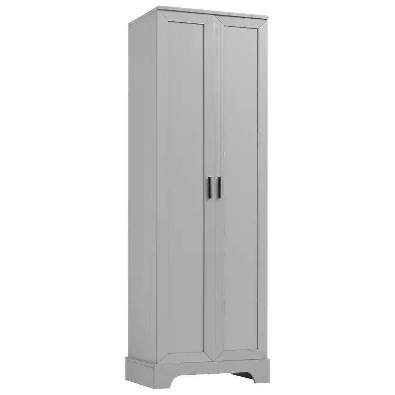 Double Door Bathroom Storage Cabinet with Adjustable Shelf, Verticle Cabinet