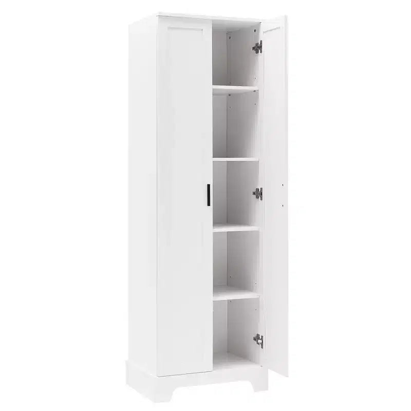 Double Door Bathroom Storage Cabinet with Adjustable Shelf, Verticle Cabinet