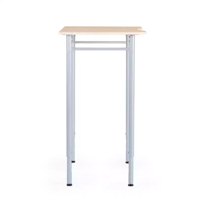 Desk - Rectangle Adjustable Study Desk for Kids & Adults, Wooden Writing Desk for Home, Clasroom Station with Sturdy Metal Legs