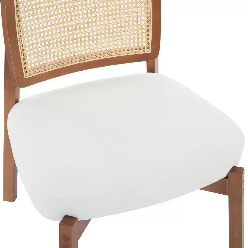 Accent Chair, Modern Lounge Chair Accent Seating with Woven Backrest, for Living Room, Bedroom, Beige
