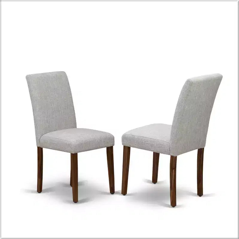 Set of 2 Modern Solid Wood Dining Chairs with Ergonomic Backrest for Kitchen and Dining Room