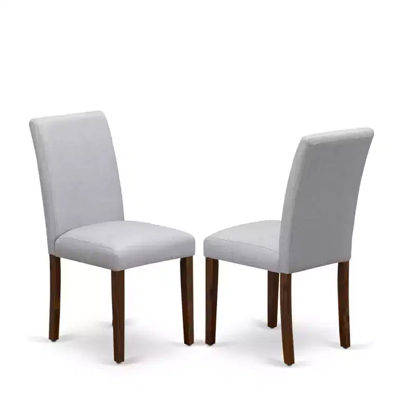 Set of 2 Modern Solid Wood Dining Chairs with Ergonomic Backrest for Kitchen and Dining Room