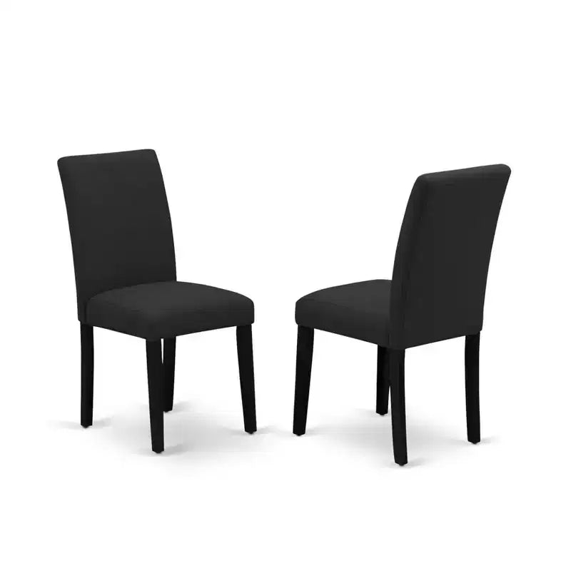 Set of 2 Modern Solid Wood Dining Chairs with Ergonomic Backrest for Kitchen and Dining Room