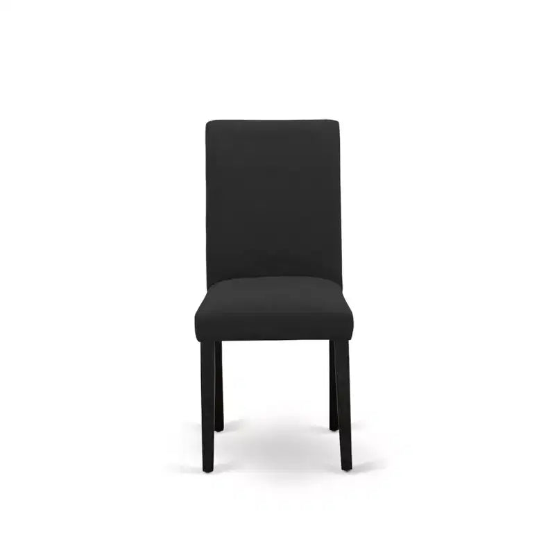 Set of 2 Modern Solid Wood Dining Chairs with Ergonomic Backrest for Kitchen and Dining Room