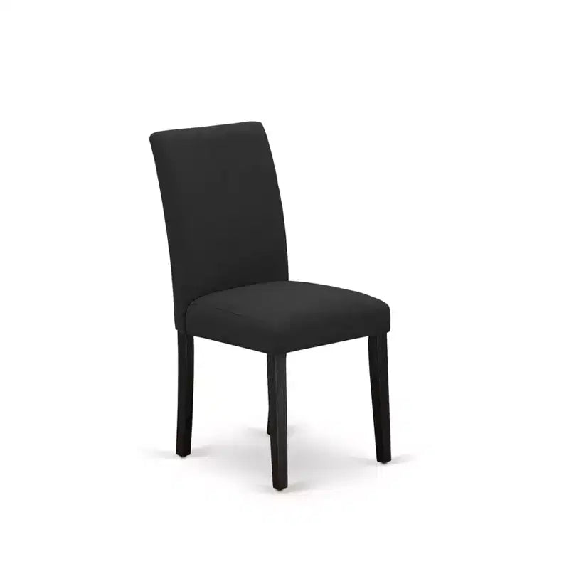 Set of 2 Modern Solid Wood Dining Chairs with Ergonomic Backrest for Kitchen and Dining Room