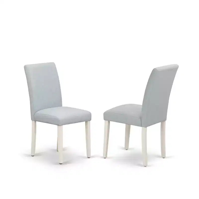 Set of 2 Modern Solid Wood Dining Chairs with Ergonomic Backrest for Kitchen and Dining Room