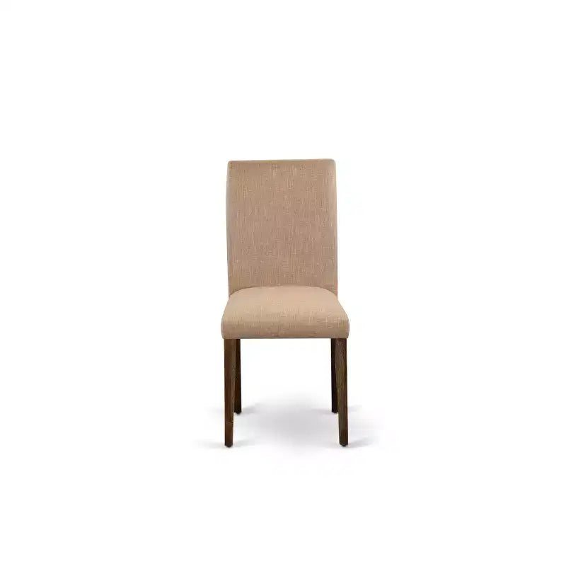 Set of 2 Modern Solid Wood Dining Chairs with Ergonomic Backrest for Kitchen and Dining Room