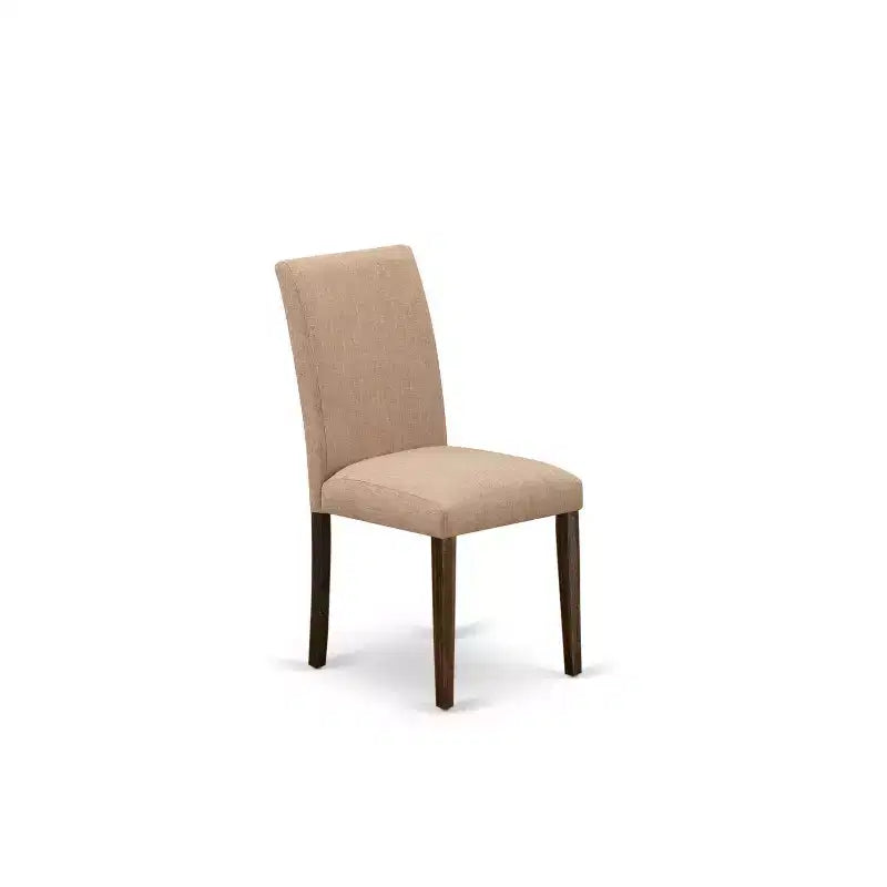 Set of 2 Modern Solid Wood Dining Chairs with Ergonomic Backrest for Kitchen and Dining Room