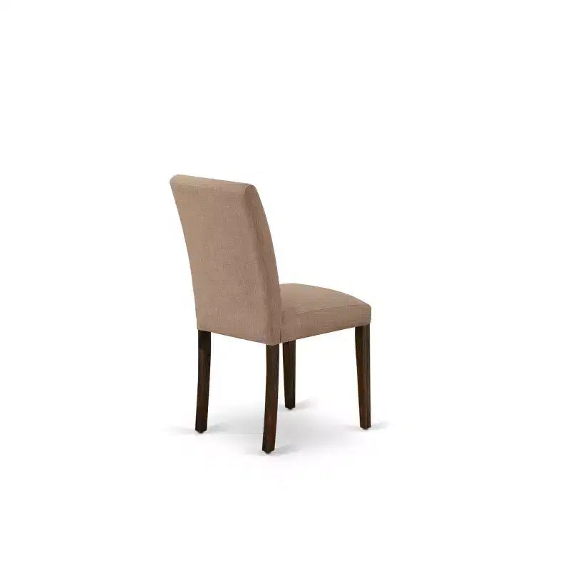 Set of 2 Modern Solid Wood Dining Chairs with Ergonomic Backrest for Kitchen and Dining Room