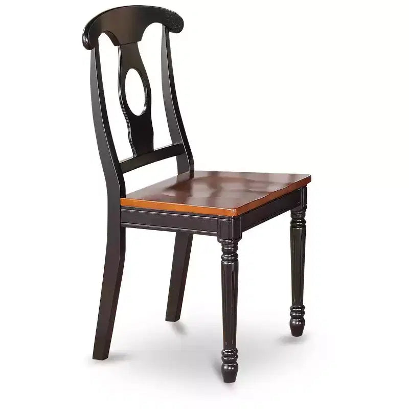 Coastal Charm Styled Chair With Wood Seat