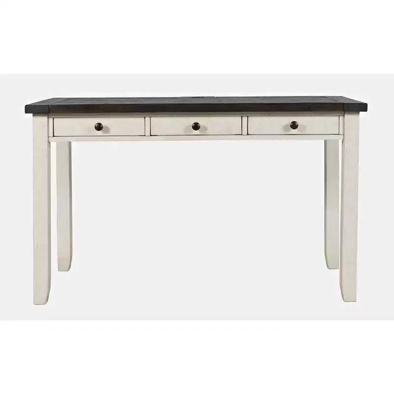 Jofran,Madison County Rustic Reclaimed Solid Wood Farmhouse USB Charging Desk