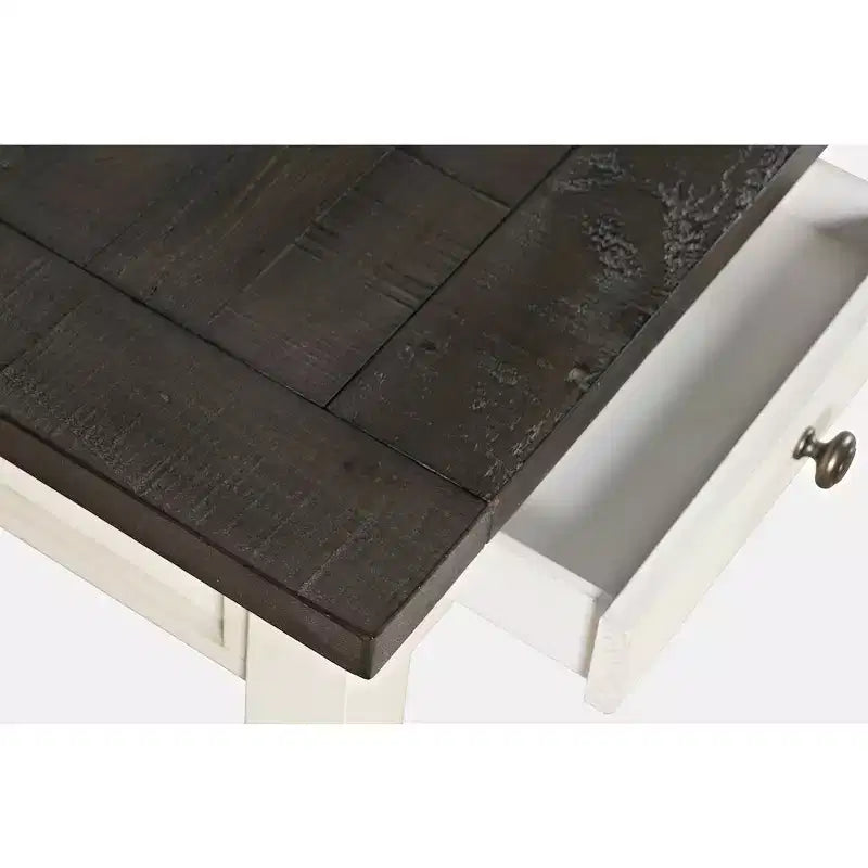 Rustic Reclaimed Solid Wood Farmhouse USB Charging Desk