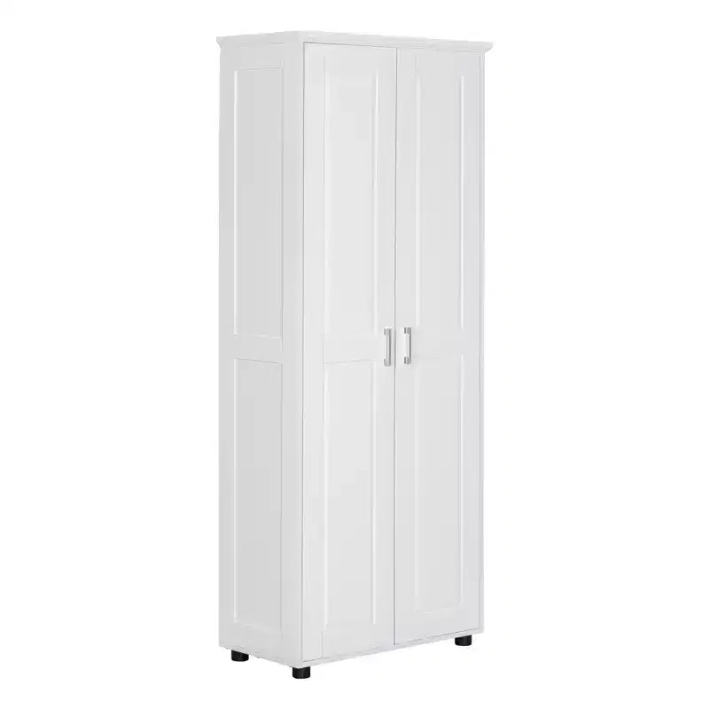 Tall Bathroom Storage Cabinets, Freestanding Floor Cabinet with 2 Doors, Adjustable Shelves, 5 Internal Compartments Kitchen Pantry