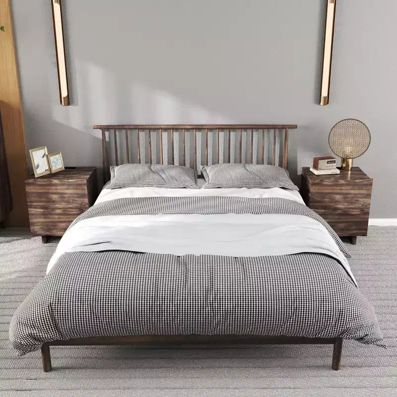 Wave Side Table with Drawer & Charging Station, AC Outlet, USB & Type-C Ports for Bedroom or Living Room