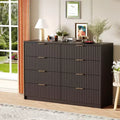 COZONY 63 8/9-Drawer Fluted Dresser - Large Wooden Organizer with Metal Handles & Anti-Tip Design for Bedroom, Living Room, Hallway
