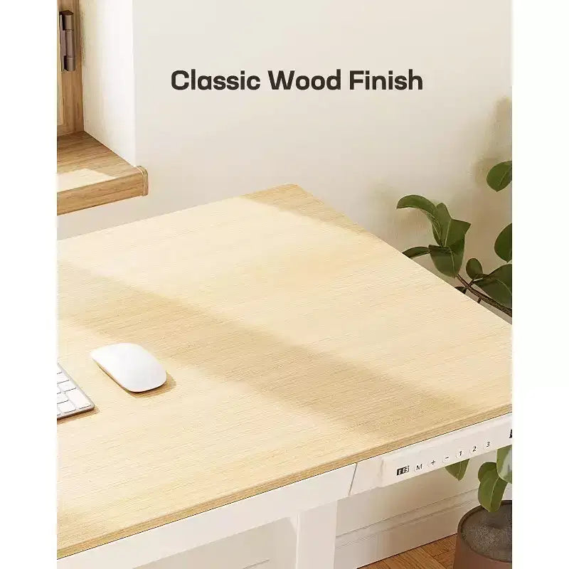 48 x 24 inch Standing Desk with Drawer, Whole Tabletop Electric Standing Desk, Height Adjustable Desk with USB Charging Ports