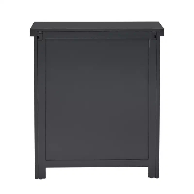2-Door Storage Cabinet with Glass Doors – Adjustable Shelf Display Cabinet for Living Room, Bedroom or Hallway