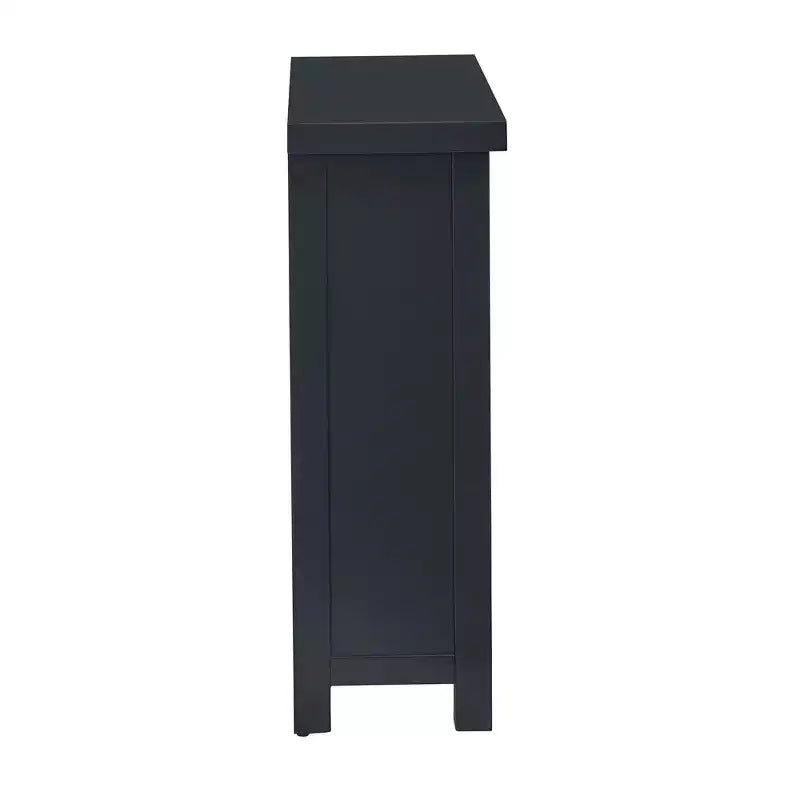 2-Door Storage Cabinet with Glass Doors – Adjustable Shelf Display Cabinet for Living Room, Bedroom or Hallway