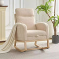 Rocking Chair Nursery,Nursing Rocking Chairs with Foot Rest,Comfortable Rocker Recliner with Side Pocket,for Living Room, Bedroom