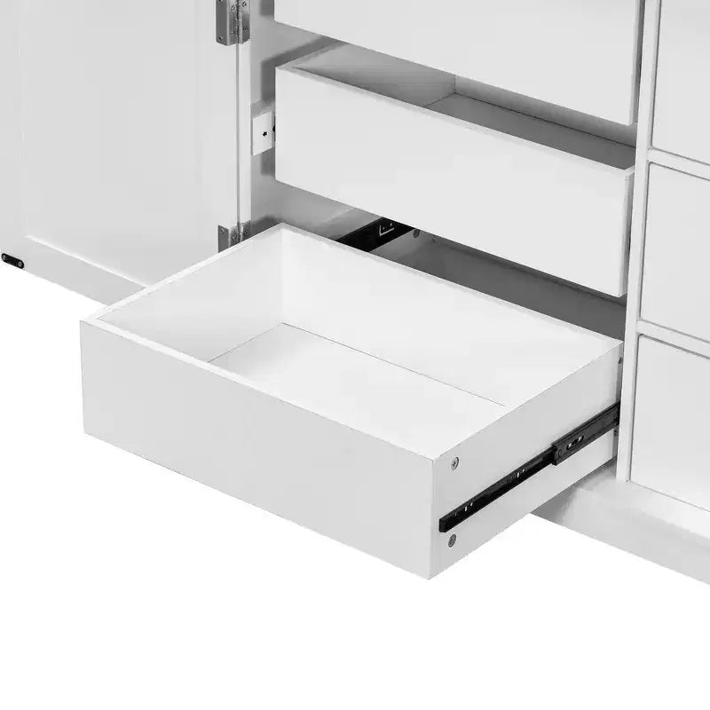 72''H Freestanding Kitchen Storage Pantry, Large Dining Storage Cabinet Cupboard Sideboards With Door Shelves, Adjustable Shelves