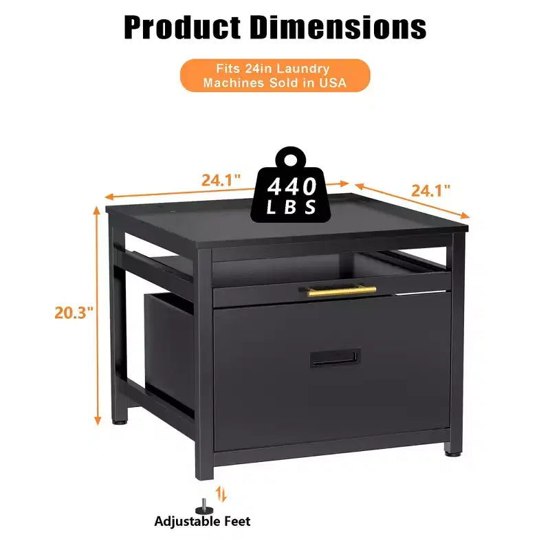 24.1 Laundry Pedestal for Compact Washing Machine
