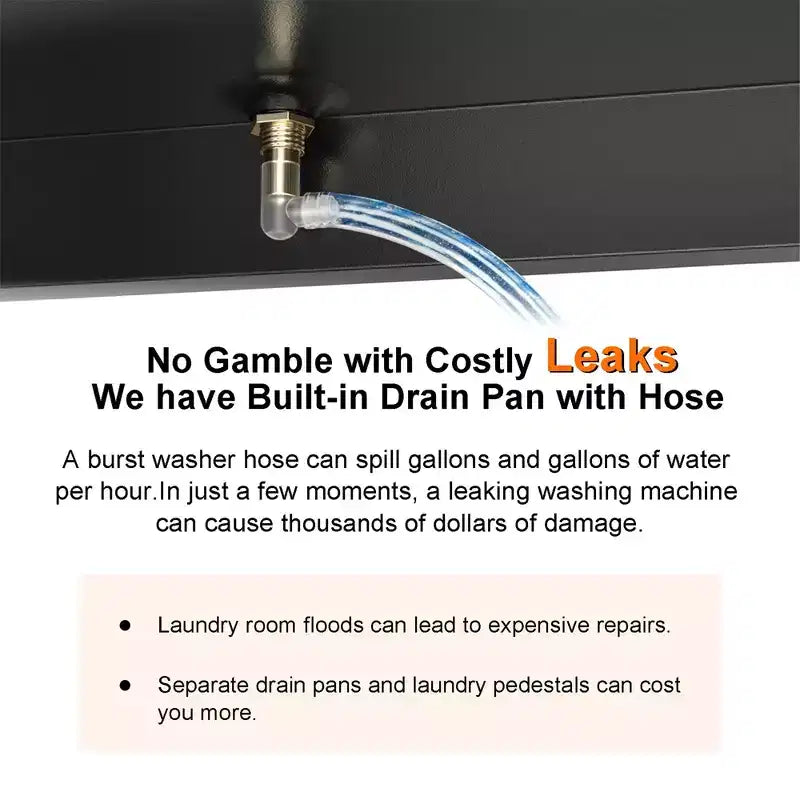 24.1 Laundry Pedestal for Compact Washing Machine