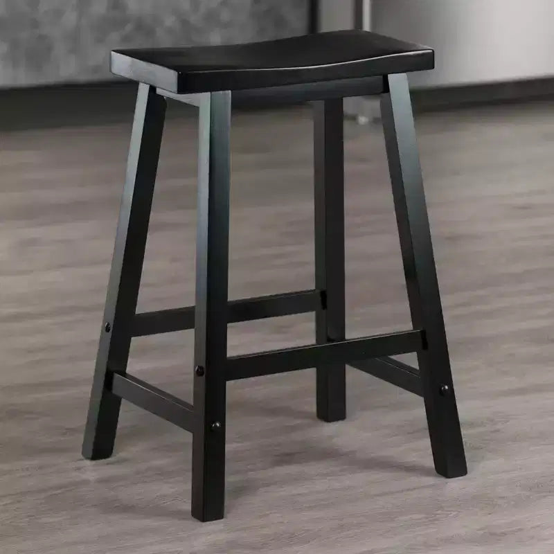 24" Saddle Seat Counter Height Barstool