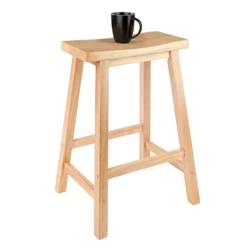 24" Saddle Seat Counter Height Barstool