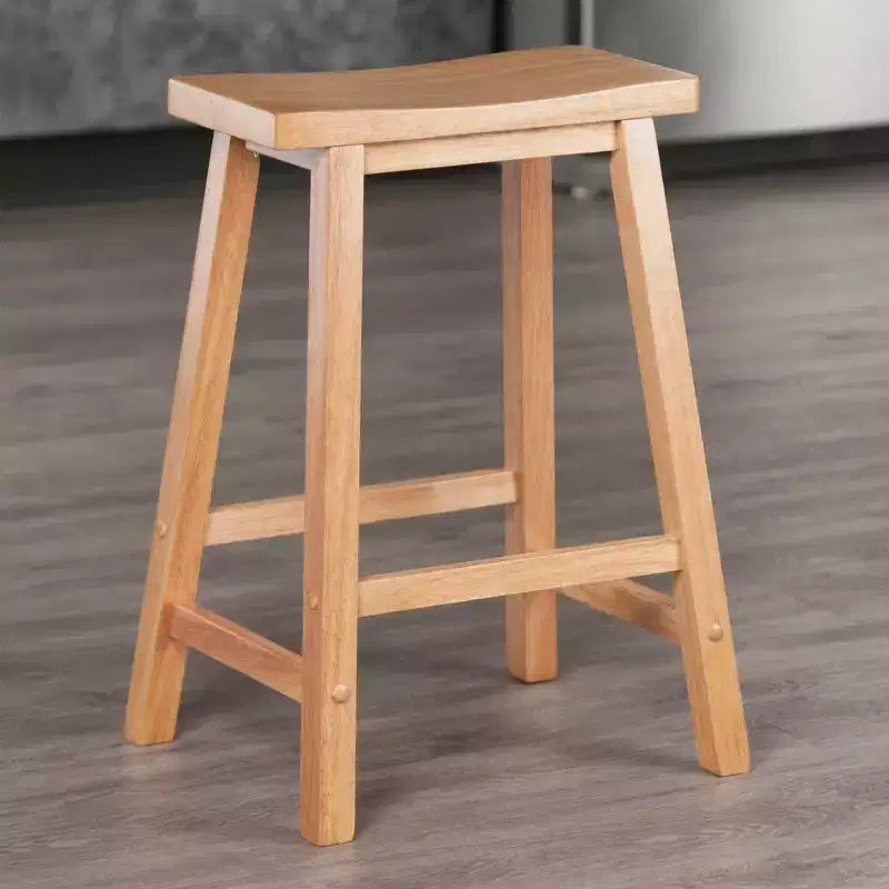 24" Saddle Seat Counter Height Barstool