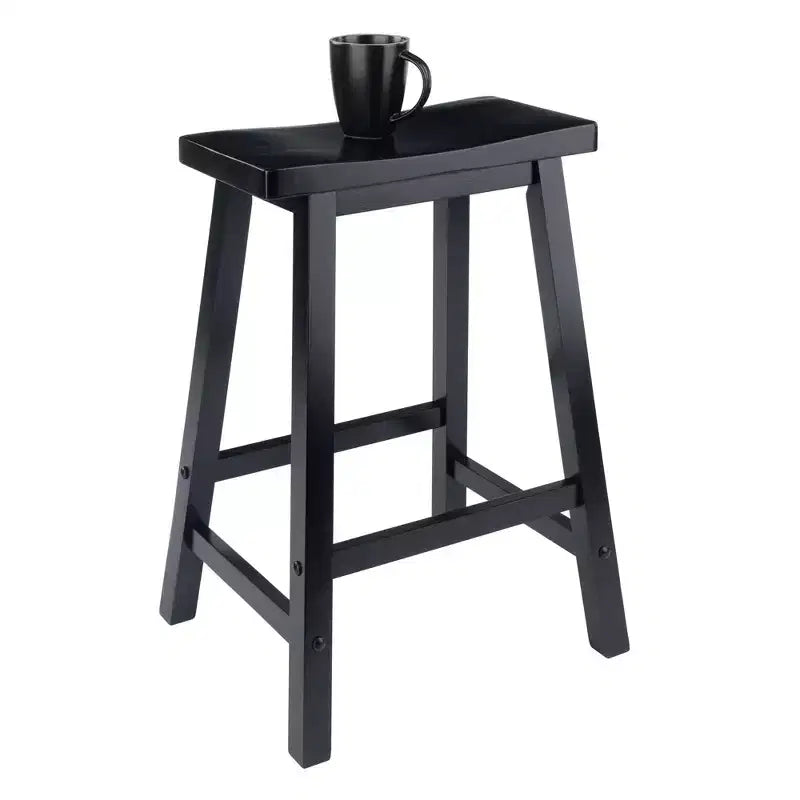24" Saddle Seat Counter Height Barstool