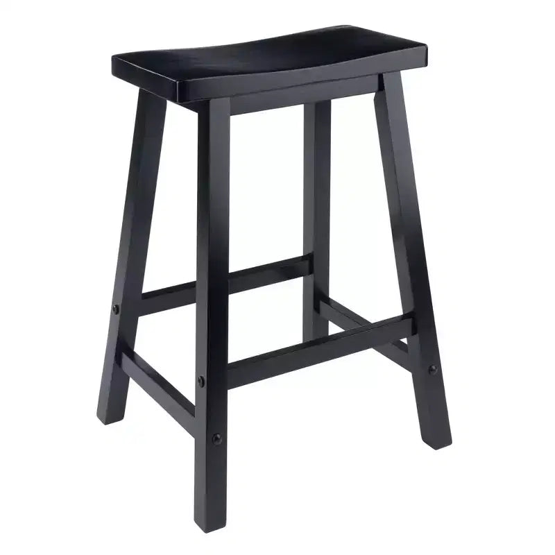 24" Saddle Seat Counter Height Barstool